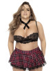 Costume d'écolière sexy, grande taille, de trois pièces - MAL6462XCOS Mapalé 