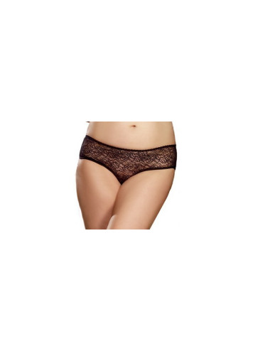 Panty taille basse, ouvert, fronces au dos - DG1300XBLK Dreamgirl 