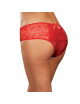 Panty taille basse, ouvert, fronces au dos - DG1300XRED Dreamgirl 