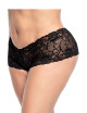 Shorty grande taille noire en dentelle - MAL90XBLK Mapalé 