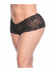 Shorty grande taille noire en dentelle - MAL90XBLK Mapalé 