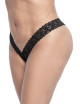 String brésilien en dentelle noir grande taille - MAL93XBLK Mapalé 