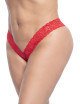 String brésilien rouge en dentelle grande taille - MAL93XRED Mapalé 