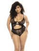 Body Nairobi grande taille en dentelle noir Mapalé 