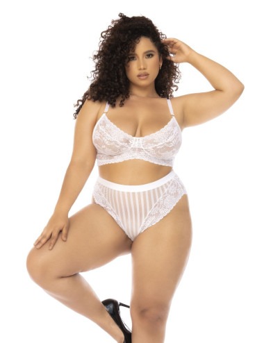 Ensemble 2 pièces blanc grande taille Emberly Mapalé 