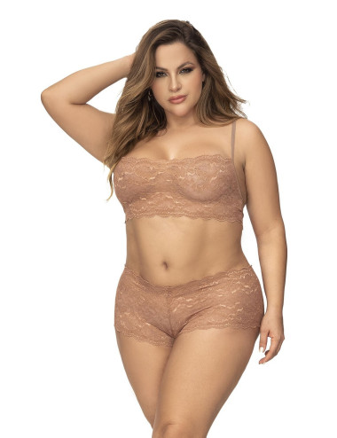 Ensemble 2 pièces en dentelle grande taille - Lidy