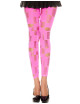 Legging rose fluo ajouré petits et grands trous - MH35472NEP Music Legs 