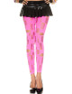 Legging rose fluo ajouré petits et grands trous - MH35472NEP Music Legs 