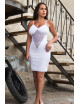 Robe décollectée blanche Emilia - LDR11WHT Be lily 