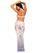 Robe bodystocking blanche sans couture avec motif - Iara Dreamgirl 