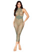 Robe bodystocking en filet dans un design géométrique sans couture - DG0489SAG Dreamgirl 