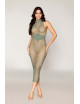 Robe bodystocking en filet dans un design géométrique sans couture - DG0489SAG Dreamgirl 