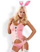 Bunny suit Costume Lapin 4 pcs rose Obsessive 