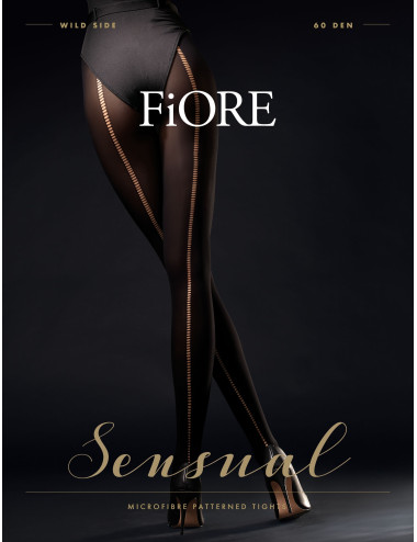 Wild Side Collants 60 DEN - Noir Fiore 