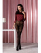 TI113 Collants 20 DEN - Noir et Bordeaux Passion Lingerie 