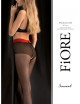 Firelight Collants 20 DEN - Noir et rouge Fiore 