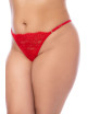 Nuisette courte grande taille rouge et string - MAL7562XRD Mapalé 