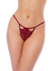 Nuisette et string couleur framboise - MAL7555ROSW Mapalé 