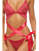 Ensemble 2 pièces dentelle rouge - REN53041-RED René Rofé 