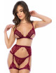 Ensemble 3 pièces couleur framboise - MAL8872ROSW Mapalé 