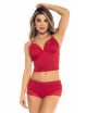 Pyjama 2 pièces rouge top et short - MAL7533RED Mapalé 