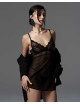 Perisia babydoll et string - Noirs Obsessive Exquisite 