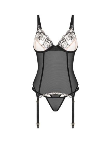 Vila blanes corset et string - Noirs Obsessive Exquisite 