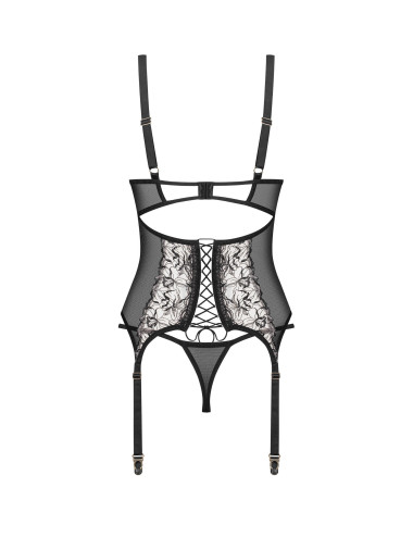 Vila blanes corset et string - Noirs Obsessive Exquisite 