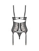 Vila blanes corset et string - Noirs Obsessive Exquisite 