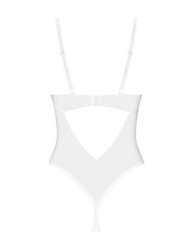 Mélanie body ouvert - Blanc Obsessive 