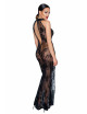 F239 Robe longue en tulle Noir Handmade 