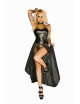 F139 Powerwetlook robe en tulle Noir Handmade 