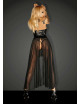 F139 Powerwetlook robe en tulle Noir Handmade 