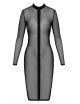 F347 Midi Robe Ecstasy Noir Handmade 