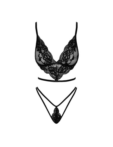 French Kiss 240 ensemble lingerie - noir Kissable par Noir Handmade 