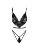 French Kiss 240 ensemble lingerie - noir Kissable par Noir Handmade 