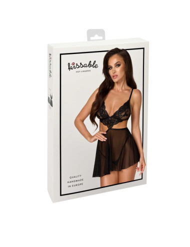 French Kiss 242 babydoll - noire Kissable par Noir Handmade 