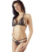 Soutien-gorge en dentelle noire avec bonnets détachables et string - R221125410 COTTELLI & DIVERS 