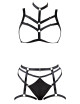 Ensemble soutien-gorge harnais et string porte-jarretelles - R24804761101 COTTELLI & DIVERS 