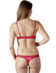 Soutien-gorge demi seins avec armatures et son string ouvert - R2220199 COTTELLI & DIVERS 