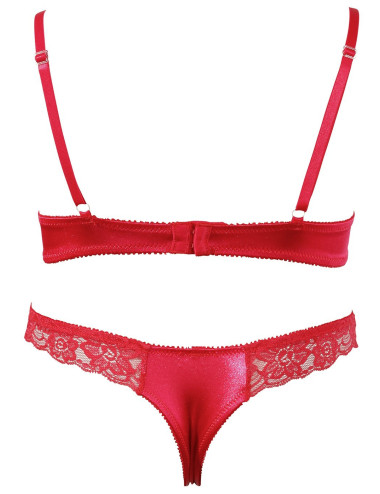 Soutien-gorge demi seins avec armatures et son string ouvert - R2220199 COTTELLI & DIVERS 