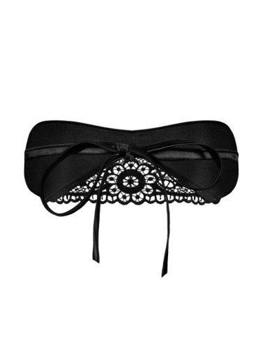 Satinia Masque en satin - Noir Obsessive 