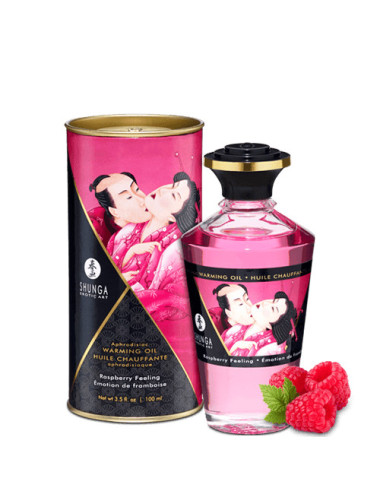 Huile chauffante aphrodisiaque - Framboise 100ml