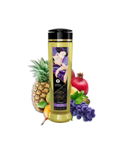 Huile de massage érotique - Libido - Fruits exotiques - 240 ml Shunga 