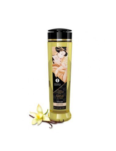 Huile de massage érotique - Désir - Vanille - 240 ml Shunga 