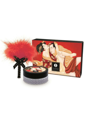 Poudre de massage délectable - Fraise et champagne Shunga 