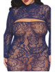 Ensemble 2 pièces top manches longues et robe bleu marine - DG0525ECL Dreamgirl 