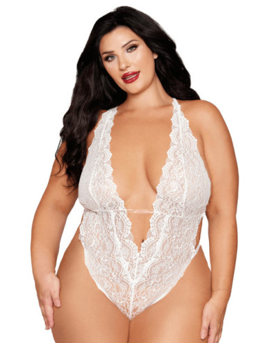 Ensemble 2 pièces grande taille, body et chainettes