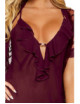 Nuisette et peignoir couleur aubergine - DG13666CHE Dreamgirl 