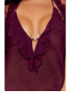 Nuisette et peignoir grande taille couleur aubergine - DG13666XCHE Dreamgirl 